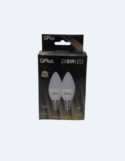 זוג נורות לד נר 8ווא