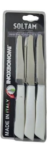 סכינים סט (6) ידיות לבן/שחור/אדום איטליה סולתם