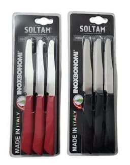 סט 6 סכיני מטבח נירוסטה במבחר צבעים קונים רק באטרקציה מהיבואן לצרכן