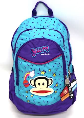 תיק גב עגול -פול פרנק טורקיז סגול קונים רק באטרקציה מהיבואן לצרכן