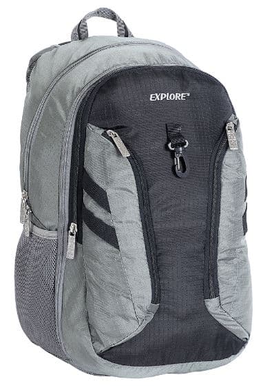 תיק גב אקספלור 2 ב1 - שחור אפור אטרקציה מהיבואן לצרכן