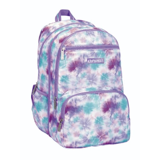 תיק גב אקספלור 2 ב1 נוצות סגול באטרקציה אונליין מהיבואן לצרכן