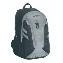 תיק גב אקספלור 2 ב1 חלק שחור פס אפור באטרקציה אונליין מהיבואן לצרכן