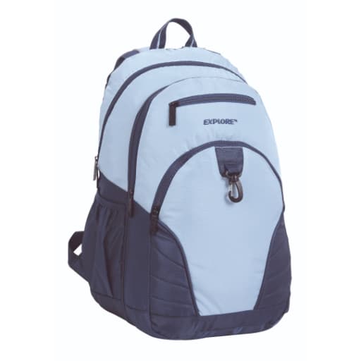 תיק גב אקספלור 2 ב1 חלק נייבי תכלת באטרקציה אונליין מהיבואן לצרכן