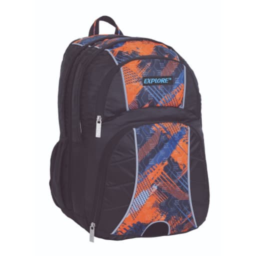 תיק גב אקספלור 2 ב1 תפרים שחור אדום באטרקציה אונליין מהיבואן לצרכן