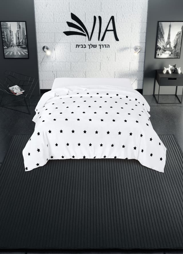 פוך חורף אינדיגו יחיד.