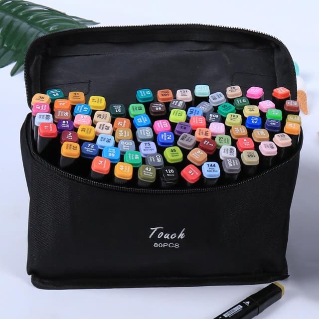 סט סקצ` 80 טושים מרקר דו צדדיים קונים רק באתר אטרקציה