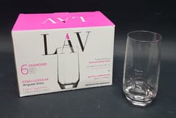 סט כוסות*6יח דיאמונד