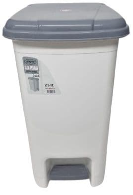 פח דוושה מלבני מפלסטיק 25 ליטר במגוון צבעים