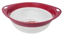 מסננת רשת פלסטיק גדולה עם ידיות 35X12 במבחר צבעיםאטרקציה