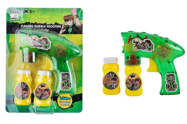 אקדח בועות סבון 10 BEN אטרקציה אונליין מהיבואן לצרכן