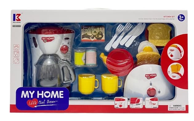 מארז טוסטר ומכונת קפה למשחק, מגוון מארזי משחק לילדים