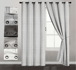 וילון ג'קארד אנטליה 140X240 ס"מ במבחר צבעים - לסלון קונים רק באטרקציה מהיבואן לצרכן