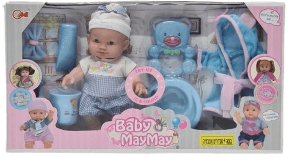 בובה עם אביזרים לאמבטיה באטרקציה אונליין מהיבואן לצרכן