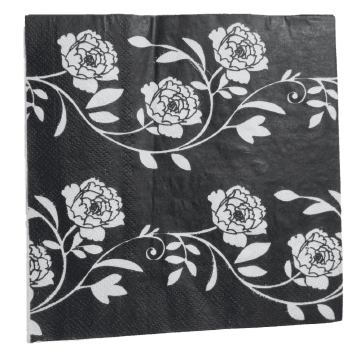 חבילה 20 מפיות מעוצבות דו שכבתי פרחים/עיטורים 33X33 ס"מ קונים רק באטרקציה מהיבואן לצרכן