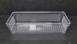 סלסלה אקריל שקופה לאחסון כ- 26X12 ס"מ קונים רק באטרקציה מהיבואן לצרכן