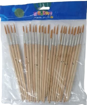 מארז 25 יח' מכחולים מס' 8 קונים רק באתר אטרקציה