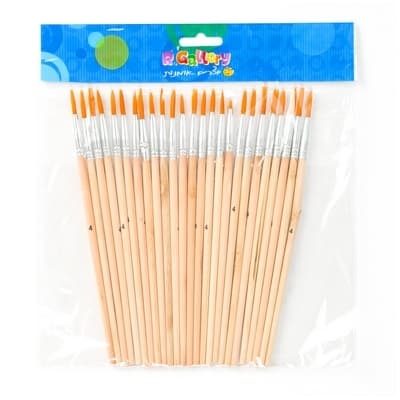 מארז 25 יח' מכחולים מס' 4 קונים רק באתר אטרקציה