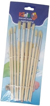 מארז 10 מכחולים עגולים קונים רק באתר אטרקציה