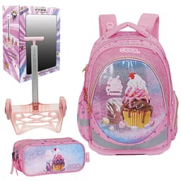 תיק טרולי לבית ספר וקלמר דגם גלידה קונים רק באטרקציה מהיבואן לצרכן