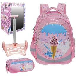 תיק טרולי לבית ספר וקלמר דגם גלידה קונים רק באטרקציה מהיבואן לצרכן