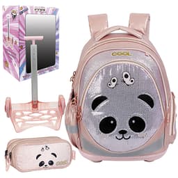 תיק טרולי לבית ספר וקלמר דגם פנדה קונים רק באטרקציה מהיבואן לצרכן