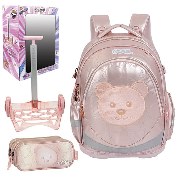 תיק טרולי לבית ספר וקלמר דגם דובי קונים רק באטרקציה מהיבואן לצרכן