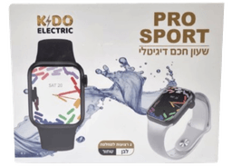 שעון ספורט חכם דיגיטלי PRO SPORT שחור/לבן אטרקציה מהיבואן לצרכן
