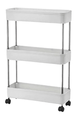 עגלת איחסון 3 מדפים על גלגלים 39.5/22/63 ס"מ באתר אטרקציה מהיבואן לצרכן