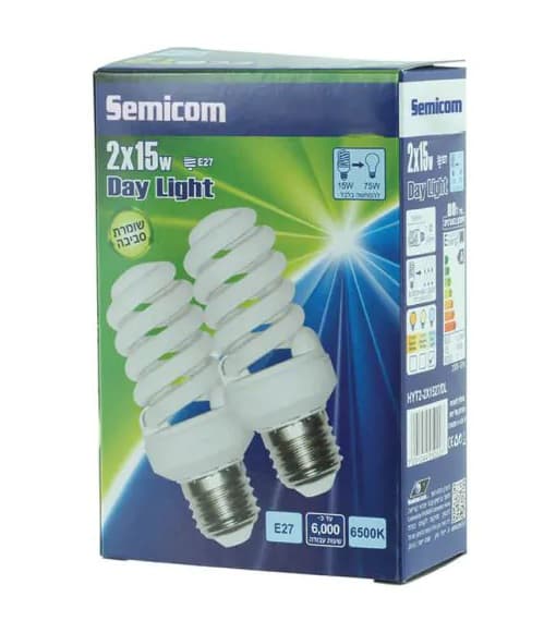 נורה אקו טי2 15וואט