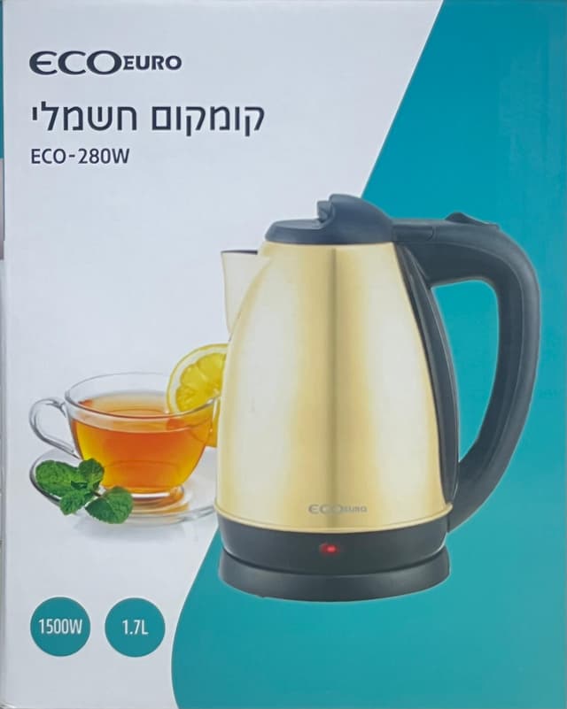 קומקום נירוסטה 1.7 eco euro פנינה