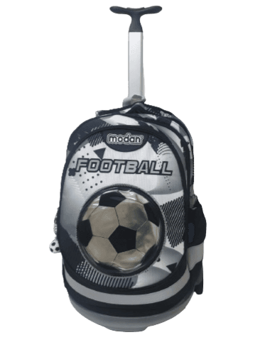 תיק טרולי כדורגל לבן באטרקציה אונליין מהיבואן לצרכן