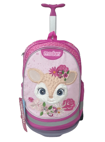 תיק טרולי במבי שרשרת פרחים באטרקציה אונליין מהיבואן לצרכן