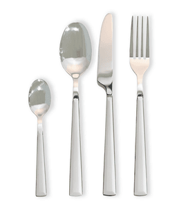 סט סכו"ם 24 חלקים פלסטיק לבן