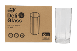 6 כוסות זכוכית גידי גוב אוקטגון משושה קונים רק באטרקציה מהיבואן לצרכן