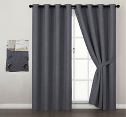 וילון לסלון 140X240 ס"מ - דגם פריז אפור קונים רק באטרקציה מהיבואן לצרכן