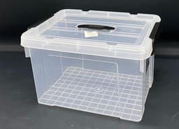 ארגז פלסטיק סגירת קליפסים עם ידית כ-41X29 קונים בזול באטרקציה