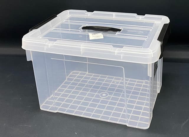 ארגז פלסטיק סגירת קליפסים עם ידית כ-41X29 קונים בזול באטרקציה