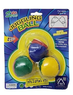 סט 3 כדור ג'אלגינג' צבעוניים קונים רק באטרקציה מהיבואן לצרכן