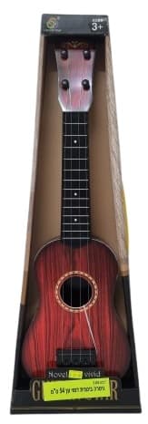 גיטרה דמוי עץ לילדים 48 ס"מ רק באטרקציה.