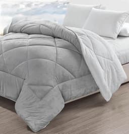 שמיכת חורף יחיד דו צדדית דמוי כבש דגם NOYA מידה 150X200 בתוך תיק בצבעים - בורדו/לבן/ירוק/ורוד/אפור/מנטה ועוד קונים רק באטרקציה מהיבואן לצרכן