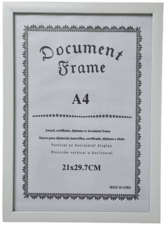 מסגרת לתמונה A4 בצבע לבן קונים רק באטרקציה מהיבואן לצרכן
