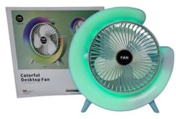 מאוורר שולחני עם תאורה נטען - ורוד / תכלת קונים רק באטרקציה מהיבואן לצרכן