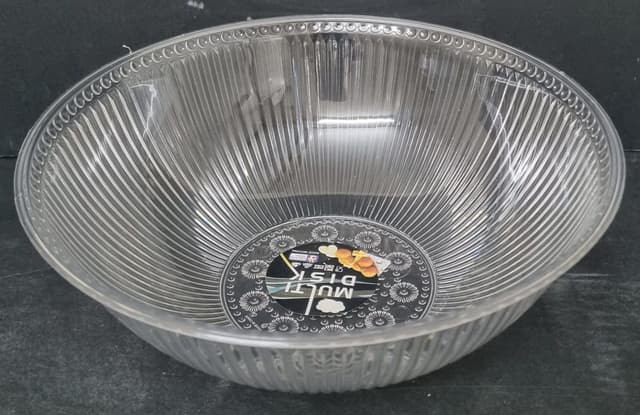 קערת הגשה אקריליק מעוצבת קוטר 23 ס"מ רק באטרקציה.