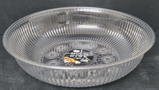 קערת הגשה עגולה אקריליק מעוצבת קוטר 23 ס"מ רק באטרקציה.