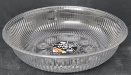 קערת הגשה עגולה אקריליק מעוצבת קוטר 27 ס"מ באטרקציה.