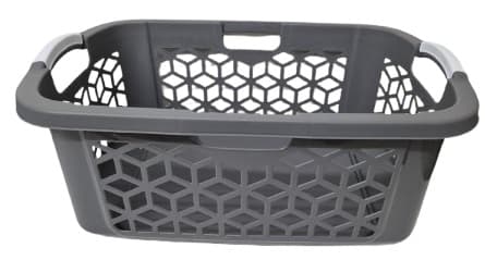 גיגית מלבנית מחוררת עם ידיות - לבן / אפור רק באטרקציה.