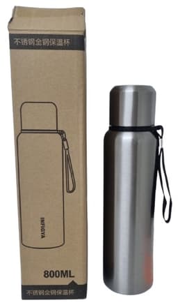 תרמוס נירוסטה איכותי 800 מ"ל עם כוס ותיק קונים רק באטרקציה מהיבואן לצרכן