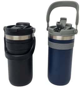 כוס טרמית 700 מ"ל - כחול / שחור קונים רק באטרקציה מהיבואן לצרכן