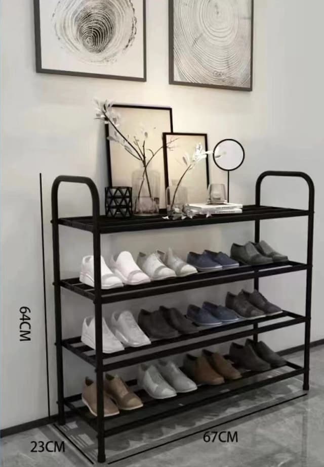 מעמד מתכת שחור 4 קומות קונים רק באטרקציה מהיבואן לצרכן